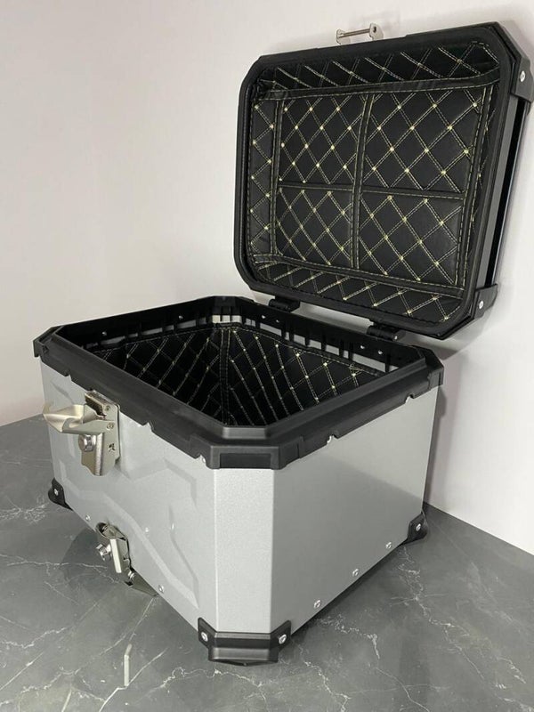 Motorcycle Top Case - Silver