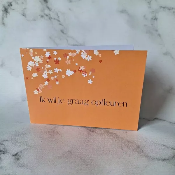 Ik wil je op fleuren