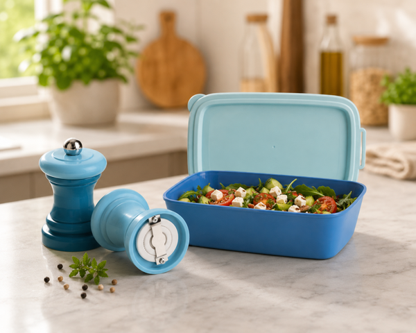 Bundel Deal – 15% korting : Koziol lunchbox + peper - en zoutstel