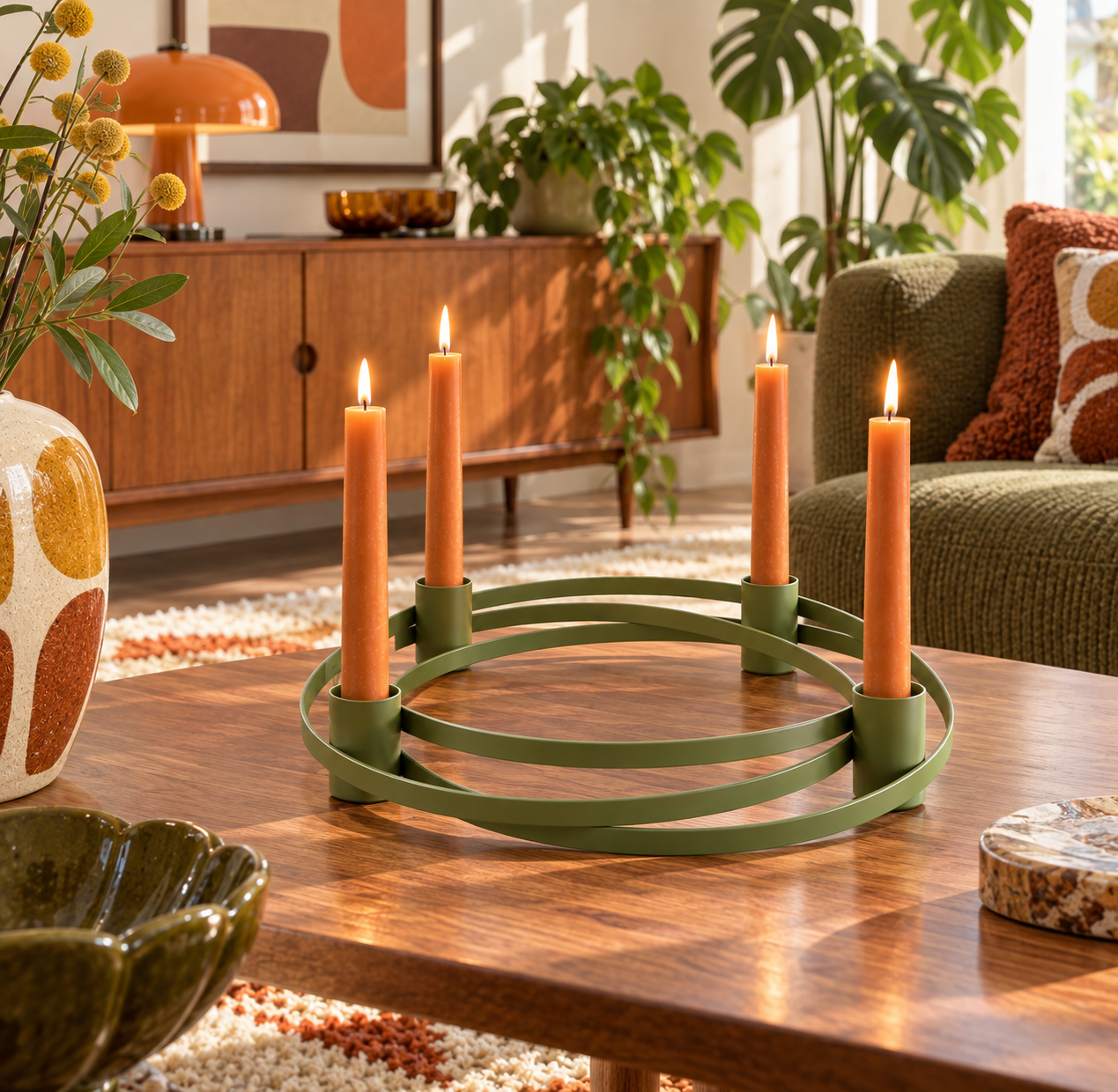 Adventskandelaar - Groen