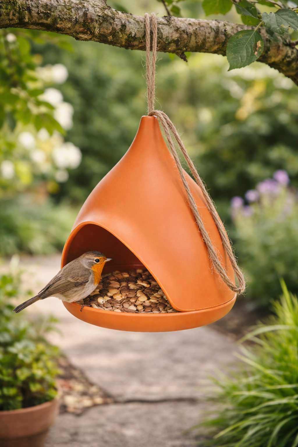 Bamboevezel Vogelvoeder - Oranje