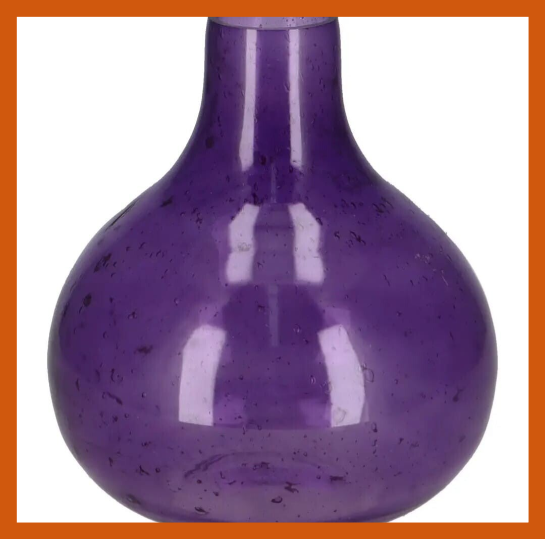 CAIMS glazen vaas - paars