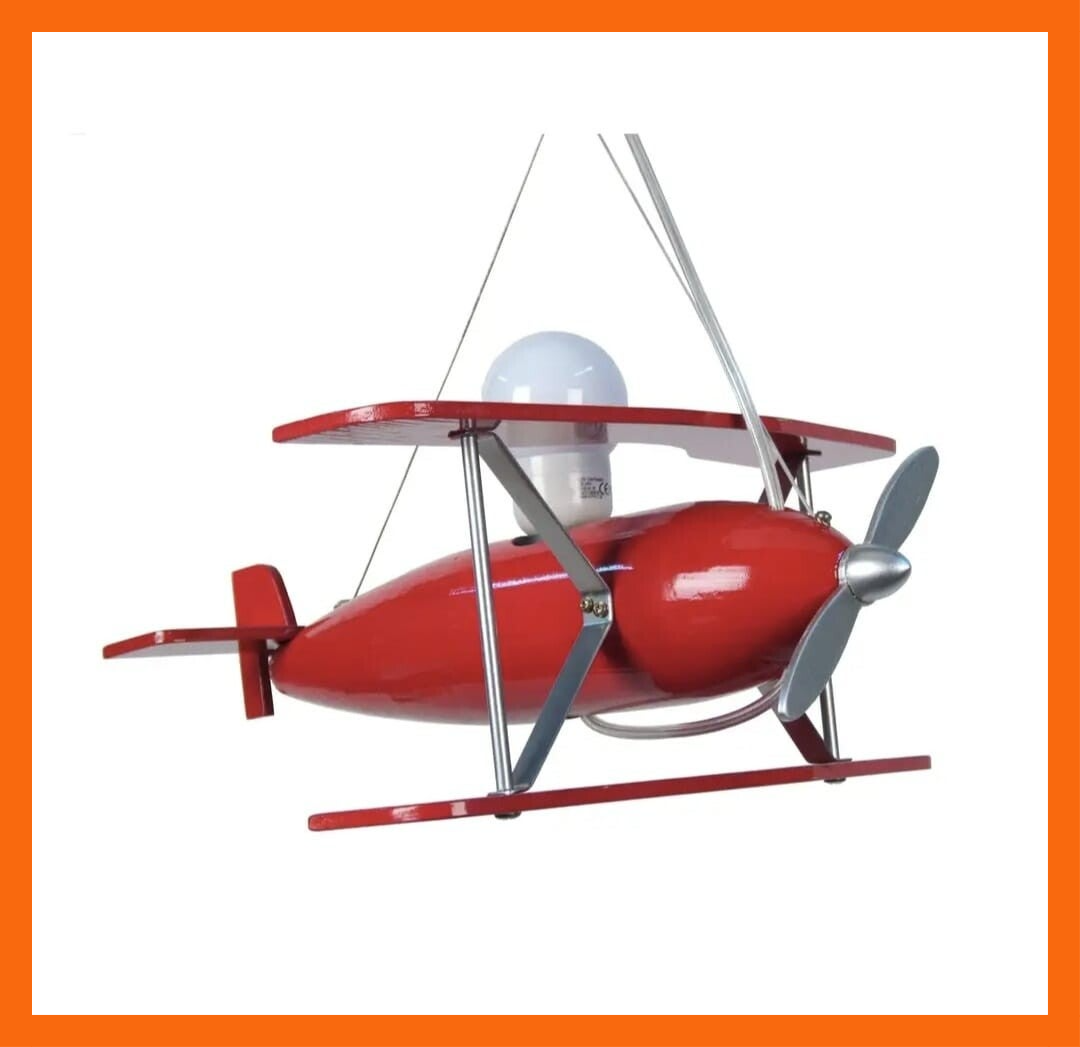 Hanglamp in vliegtuigvorm voor kinderkamers