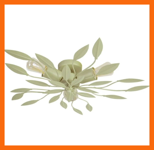 Halfverzonken plafondlamp – Abstract design in pastelgroen/Blauw