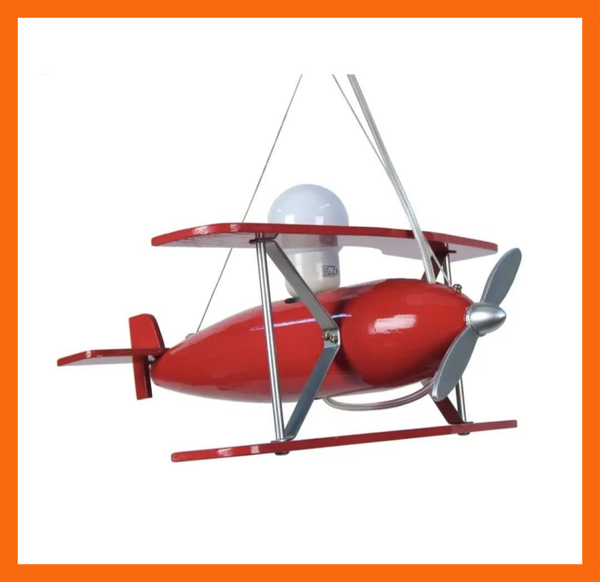 Hanglamp in vliegtuigvorm voor kinderkamers