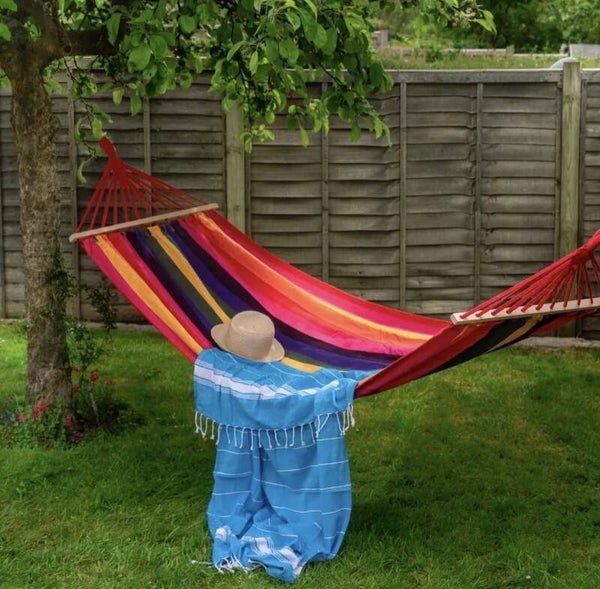 Gestreepte hangmat – speels & zomers