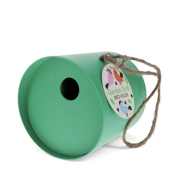 Rond vogelhuisje van bamboevezel – groen