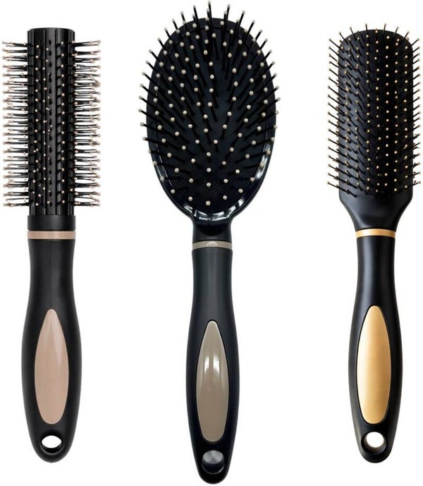 COCHO Haarborstel Set 3-delig – Paddle Brush, Ontklitborstel & Ronde Föhnborstel