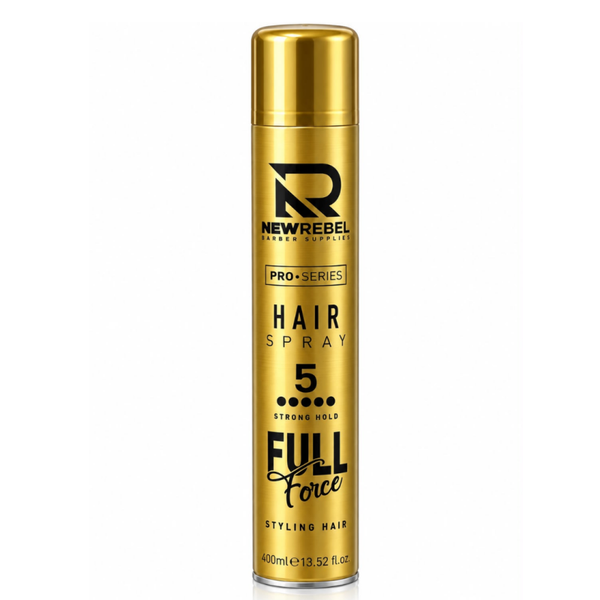 NEW REBEL Pro Series Hair Spray Full Force Strong Hold 5 – 400 ml