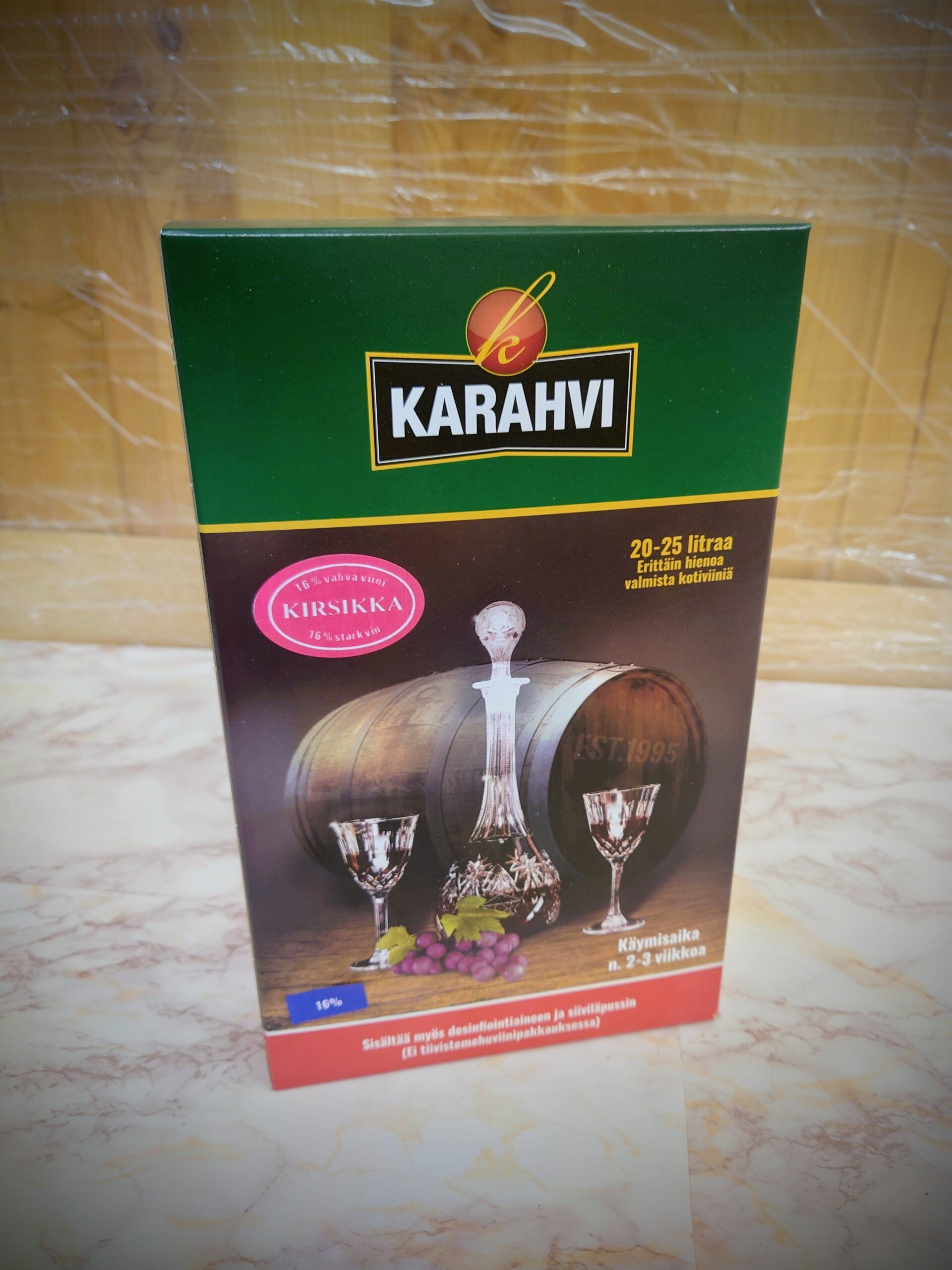 Kirsikkaviini valmispakkaus 16%