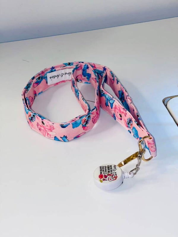 Porte badge stitch rose