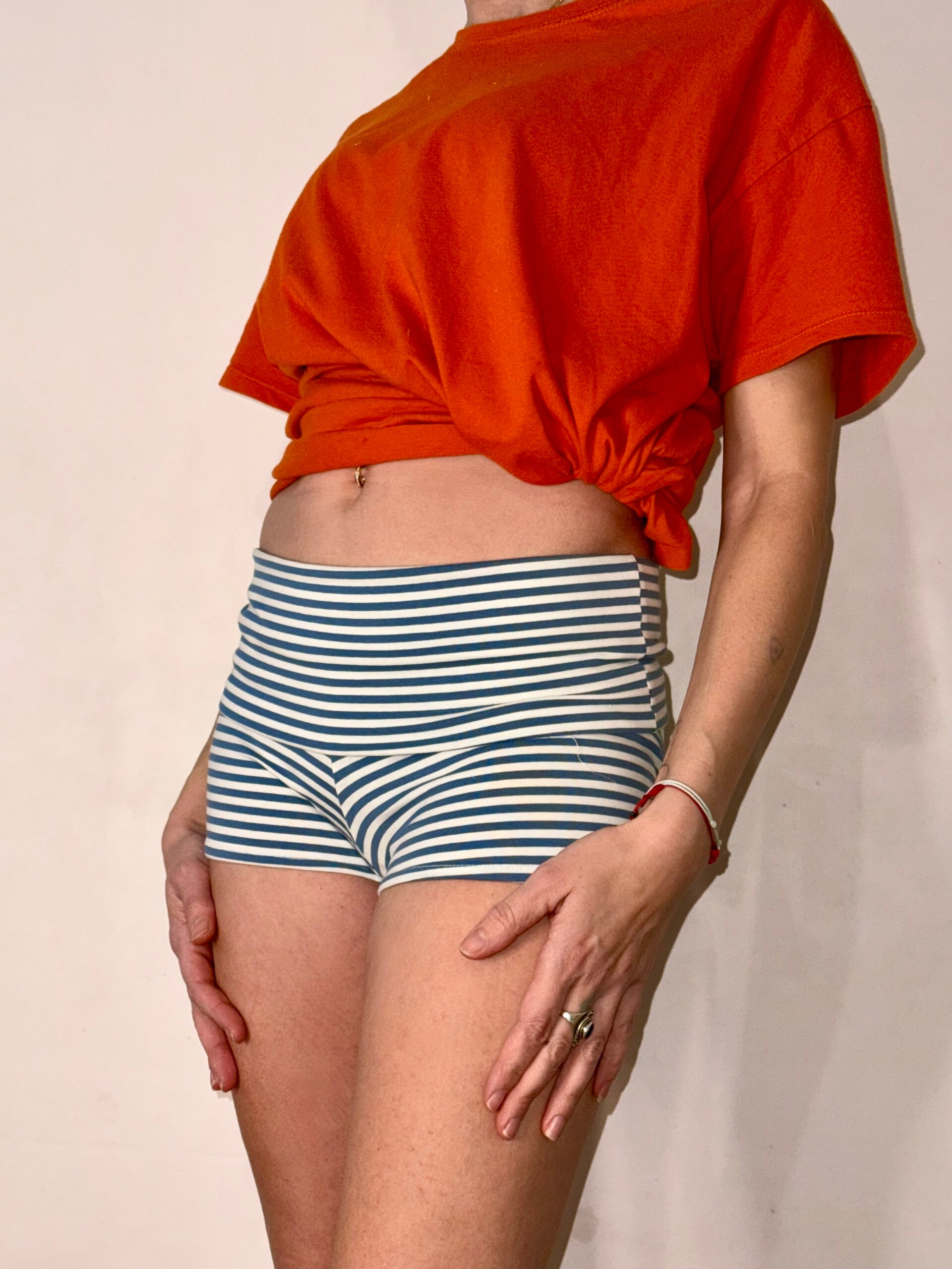 Mini-shorts à revers