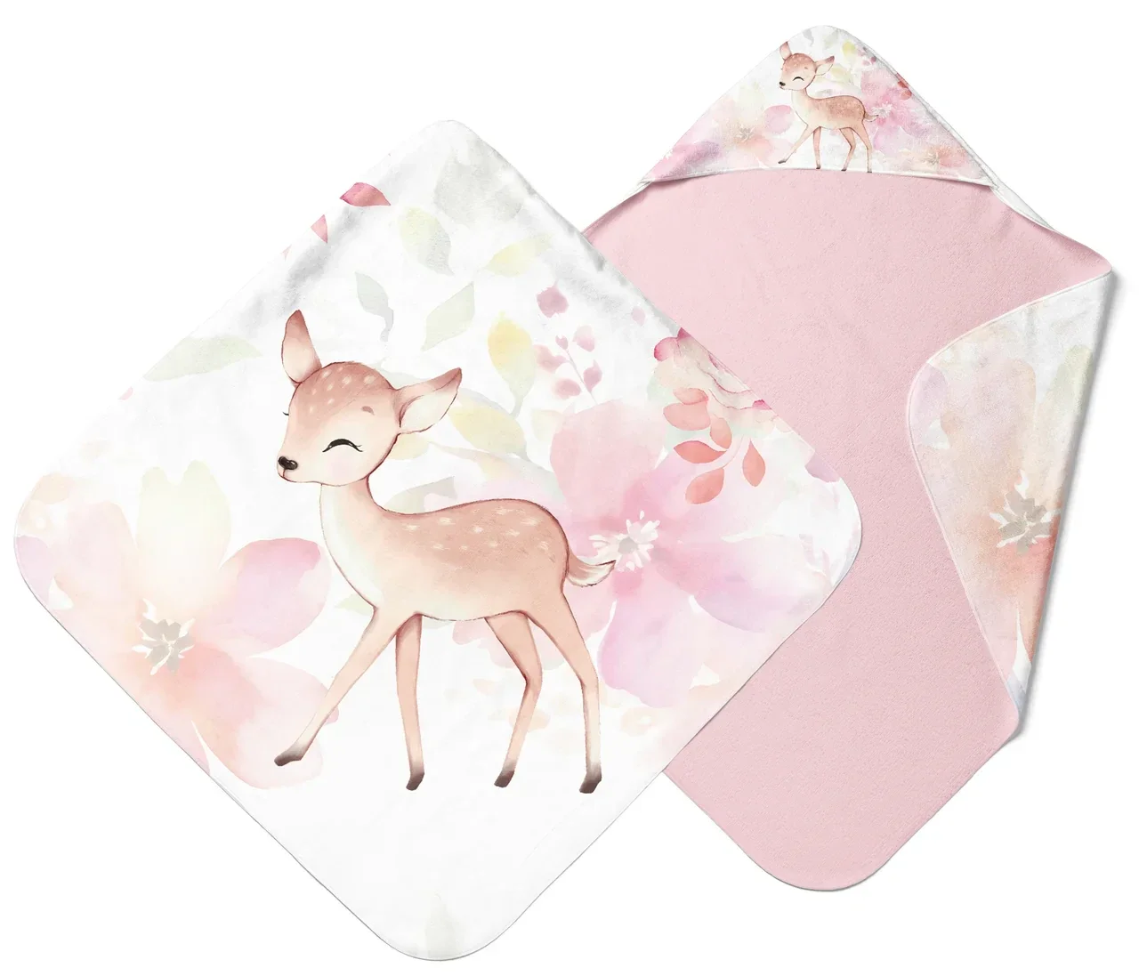 Cape de bain biche colorée