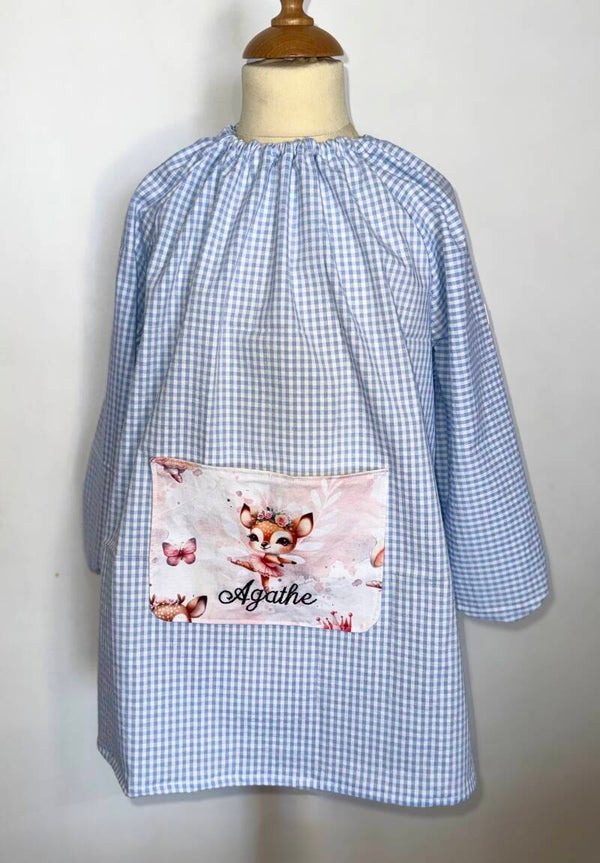 Tablier d'école Montessori Personnalisée