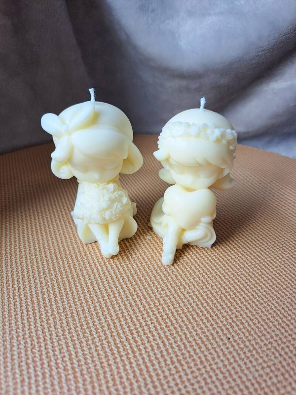 Mädchen mit Herz / Blumen