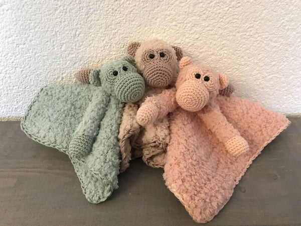 Tutteldoek - aap - gehaakt