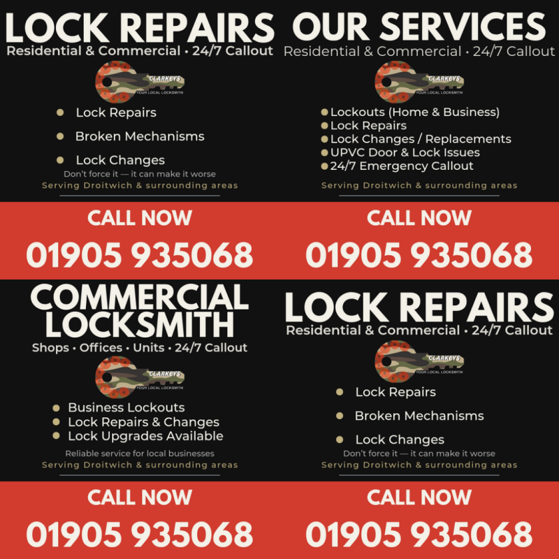 Social media design for Clarkeys Locksmiths