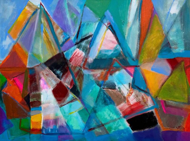 Sail - acryl op doek 60 x 80 cm