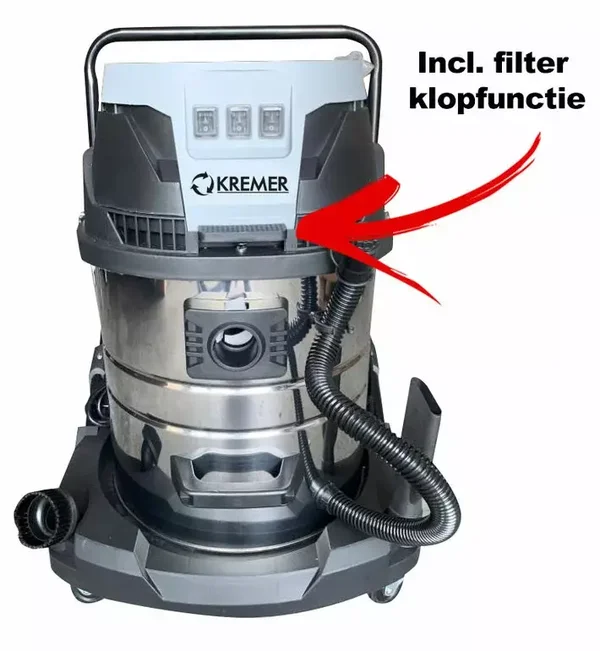 KREMER KR60L-S Functie: nat- en droog stofzuiger Inhoud: 60 liter