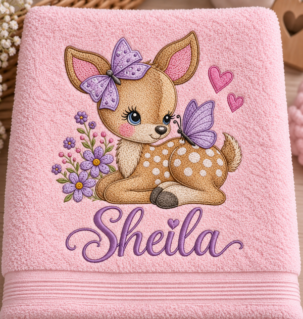 Handdoek lief hertje