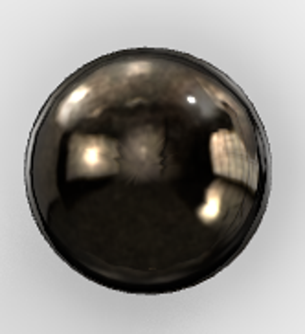 Bouton demis sphérique