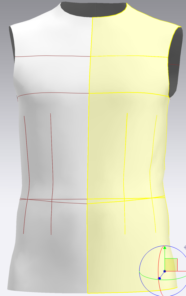 Base buste-Homme T 42