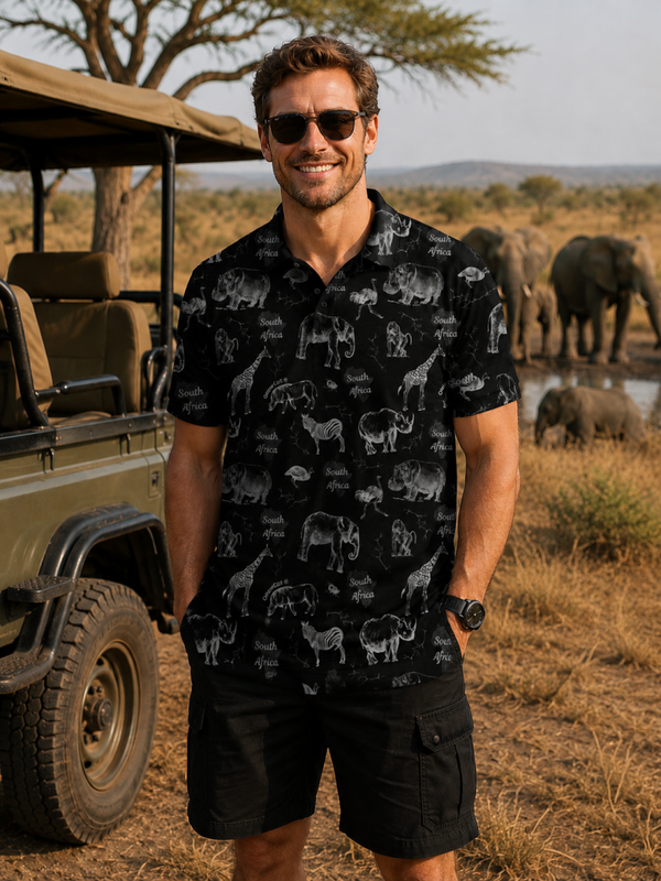Midnight Safari Golf Shirt