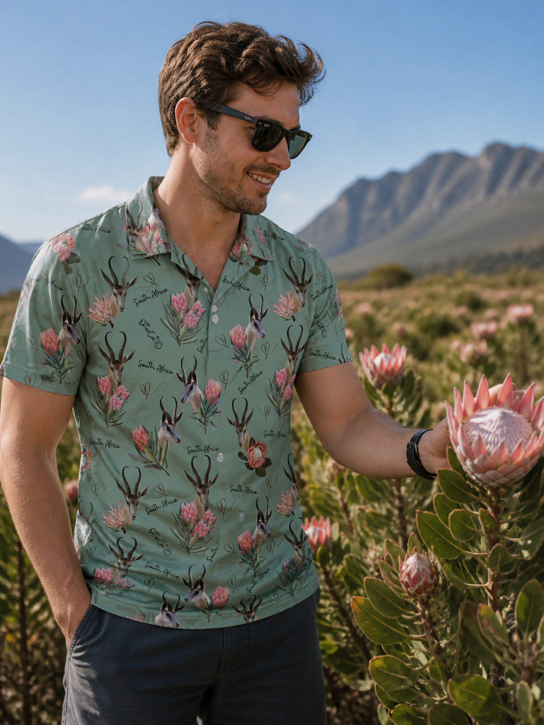 Springbok / Protea Golf Shirt