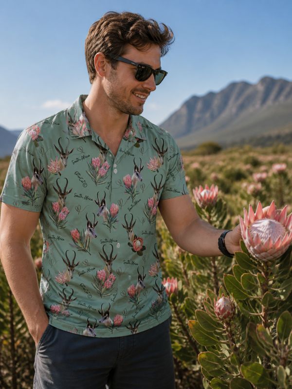 Springbok / Protea Golf Shirt