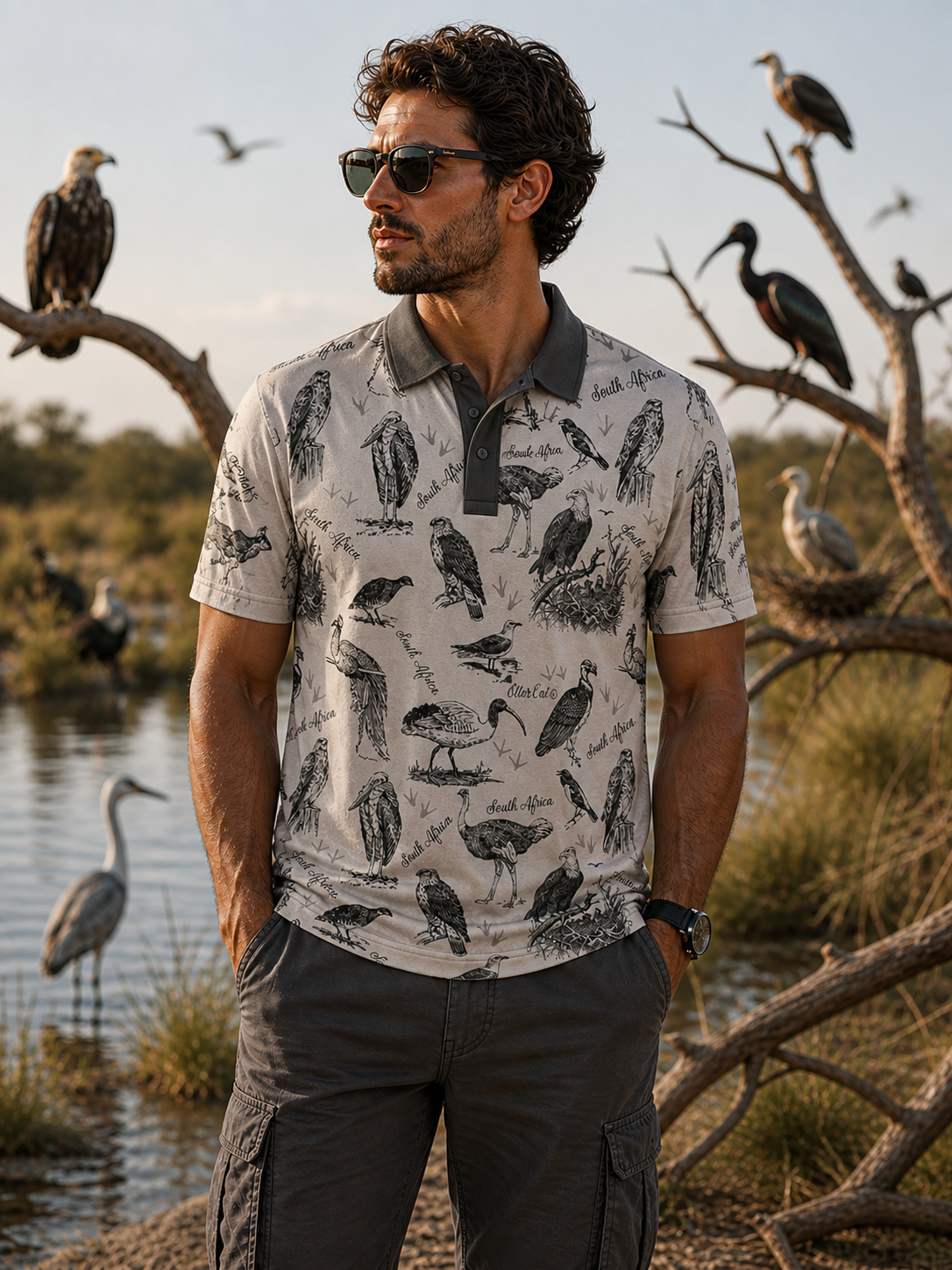 Birds Golf Shirt