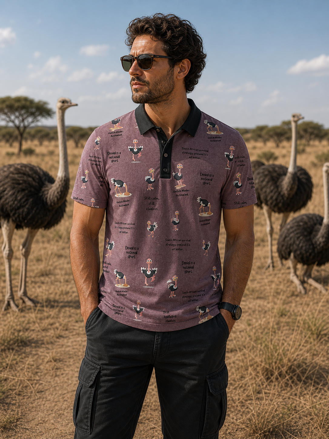 Ostrich Golf Shirt