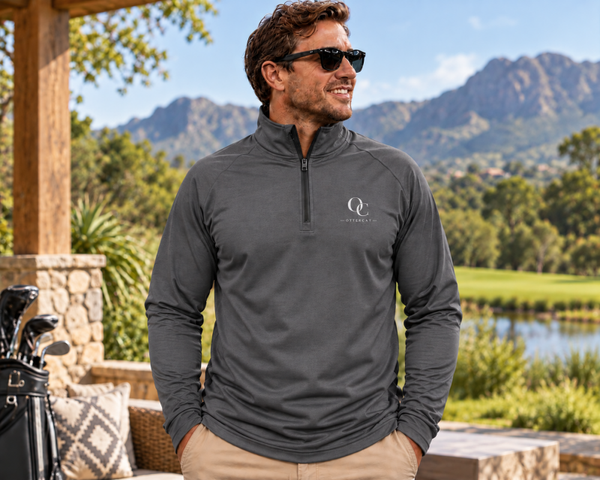 Mens Raglan Charcoal Long Sleeve Shirt