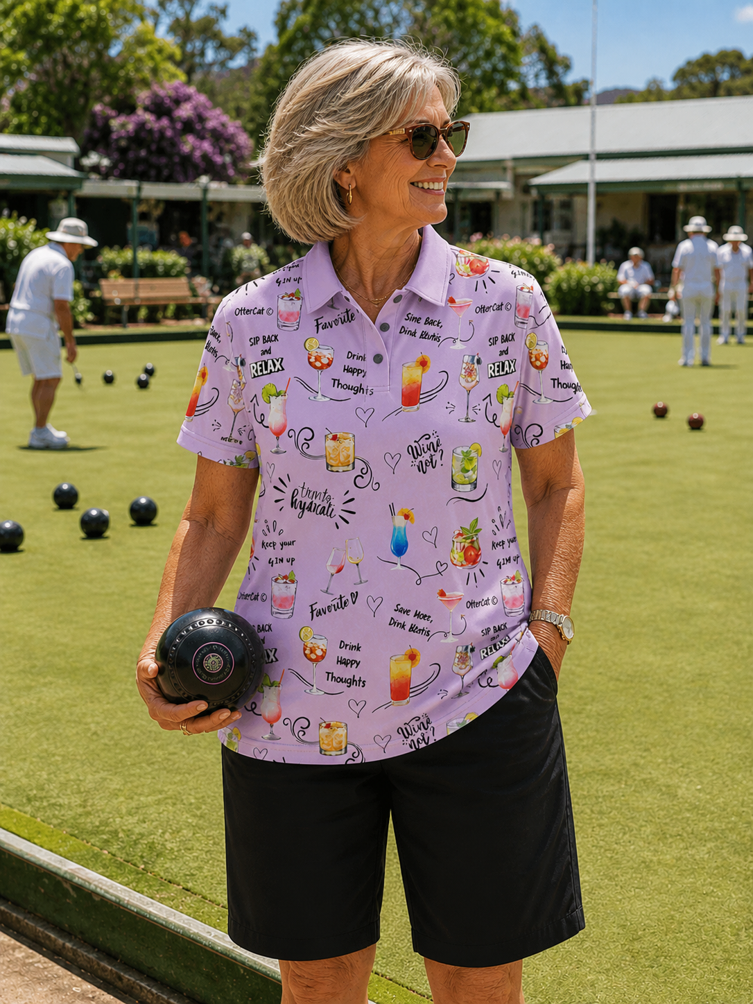Womens Golf Shirt Cocktails