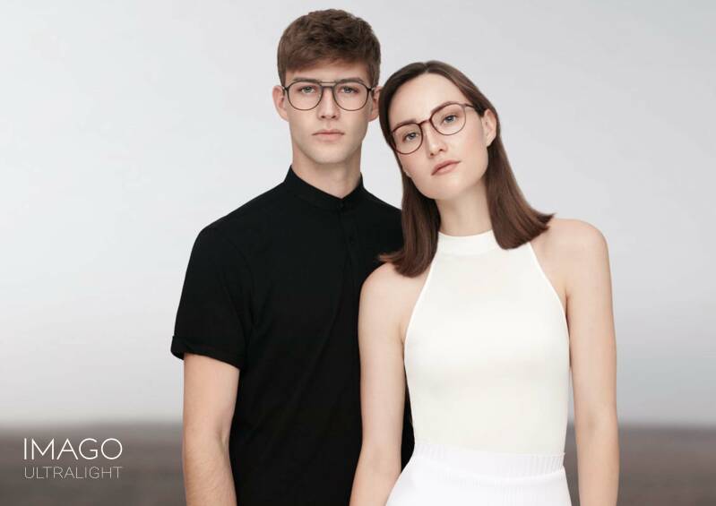 Imago ultralight jongeman en jonge vrouw brillen