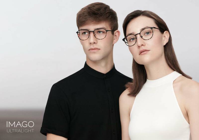 Imago ultralight jongeman en jonge vrouw brill