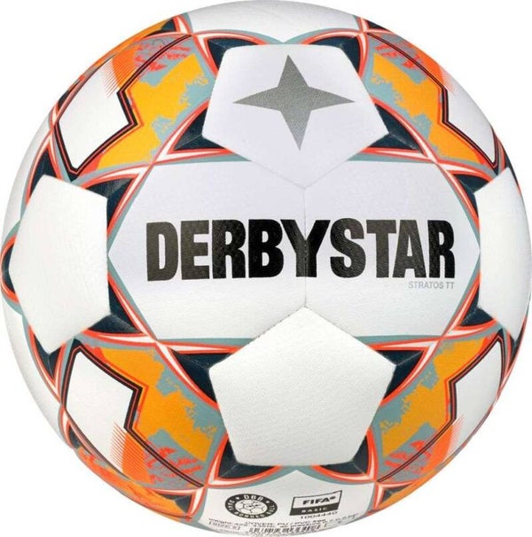 Derbystar Fußball Stratos TT V23 weiß blau orange