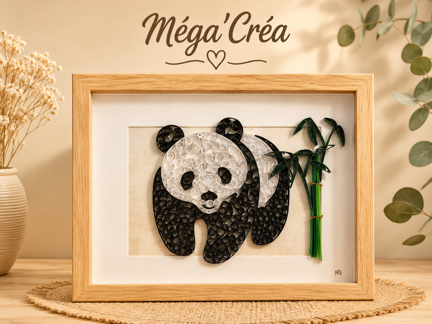CADRE QUILING PANDA 🐼