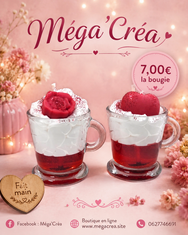 BOUGIE GOURMANDE POMME D'AMOUR