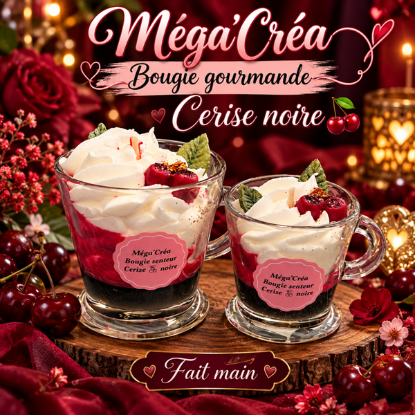 BOUGIE GOURMANDE CERISE NOIRE