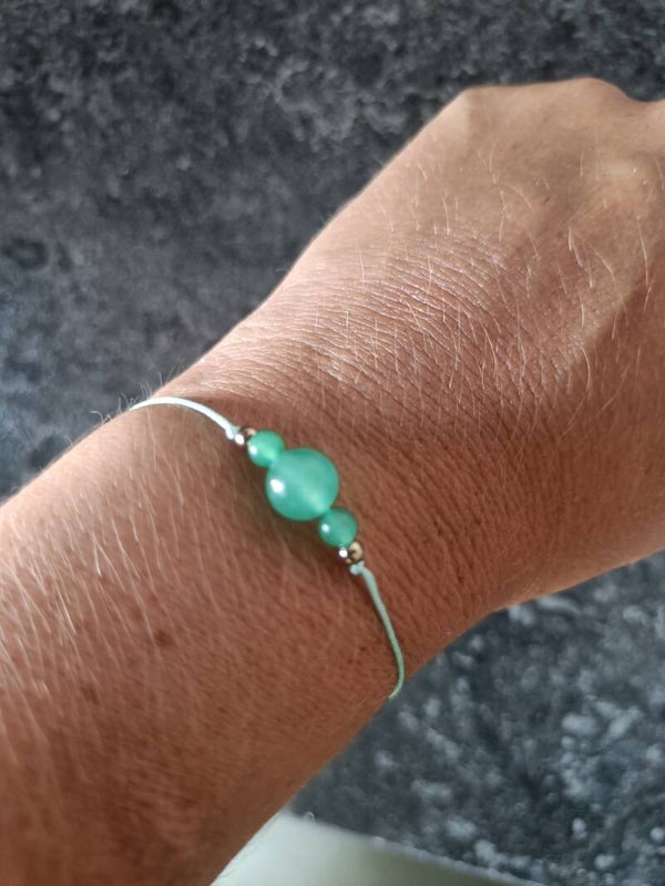 Verstelbaar dames armbandje ( Aventurijn)