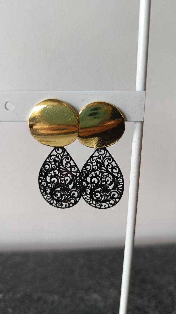 Oorbellen ( zwart, Bohemen style)