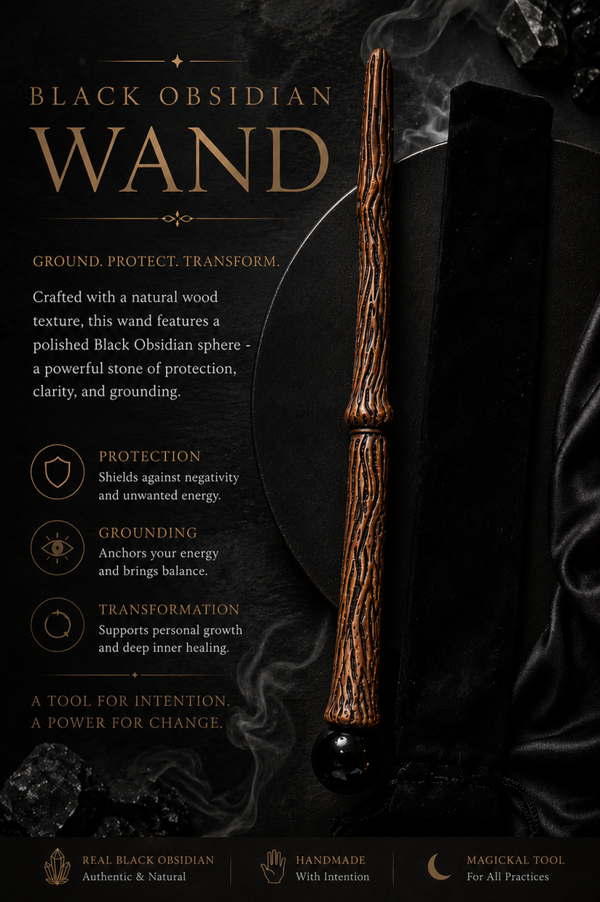Black Obsidian Wand