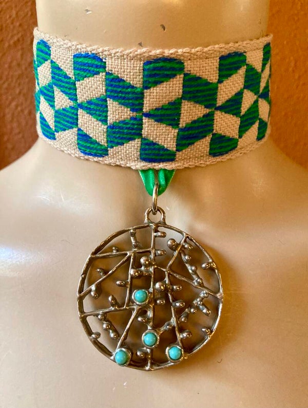 Bonsoir Saar vintage remade choker