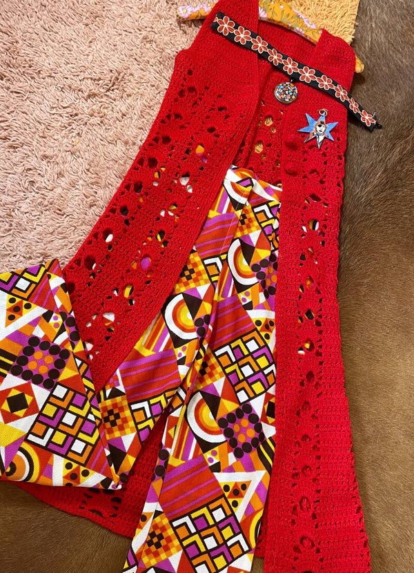 Rosehip November crochet vest