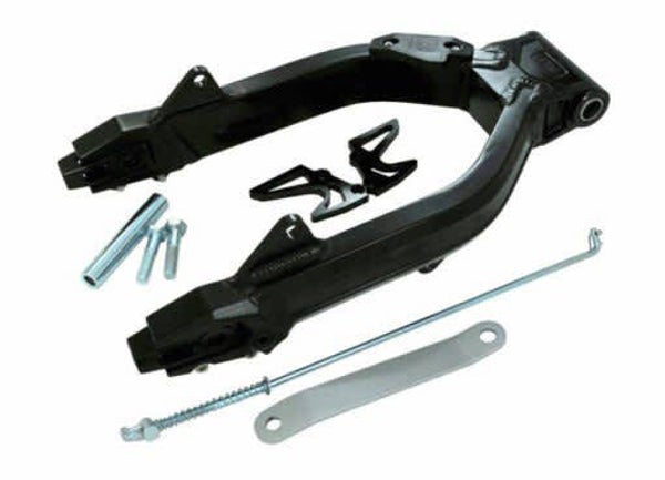 Achterbrug zwart+ 6 cm dax + paddocksteunbeugel