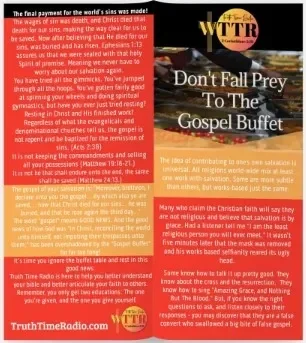 TTR Tract - Don't Fall Prey to the Gospel Buffet