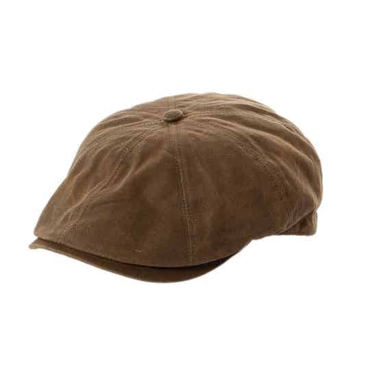 Gewaxte Newsboycap 100% Katoen regendicht