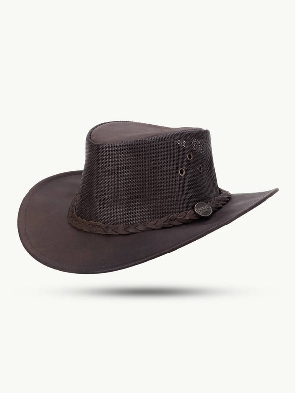 Zomerhoed Barmah Bushie Kangaroo leather Cooler bruin