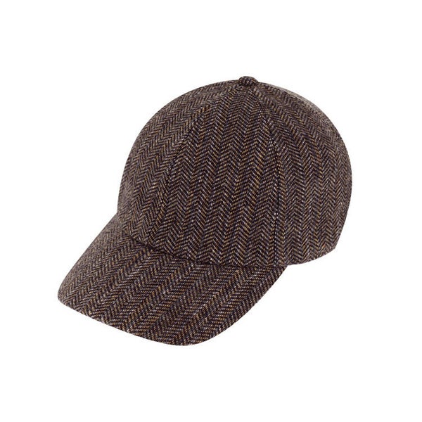 Base ball Cap met visgraatmotief