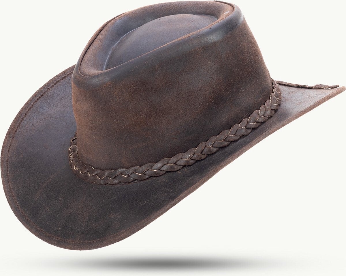 Leren hoed Scippis Fitzroy brown